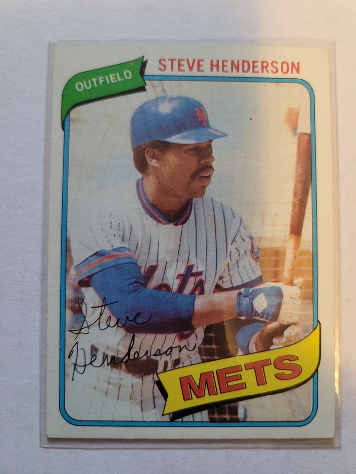1980 TOPPS STEVE HENDERSON #299 NM - Image 1 of 1