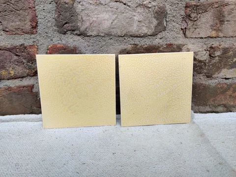 Vintage Architecture Furniture Tile Yellow Ceramic Tiles Pair Telephone CT107 Cover