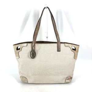 CARTIER shoulder bag Marcello Tote Bag Shoulder Bag Canvas Beige/Dark brown - Foto 1 di 16