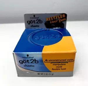 Schwarzkoft Got2B RESTYLER CHAOTIC Fiber Gum 2 oz. Flexible Hold RARE HTF New - Picture 1 of 5