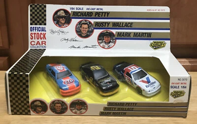 Road Champs 1992 1:64 Stock Car Collection No. Juego 3070 Petty Wallace Martin Foto 1 de 4