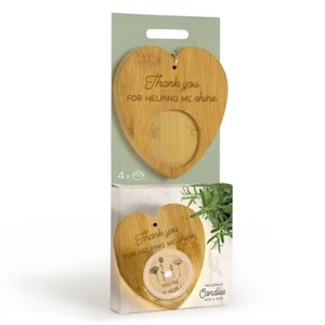 Thank You For Helping Me Shine Teacher Tea Light Holder by Widdop & Co Gift Idea - Picture 1 of 1