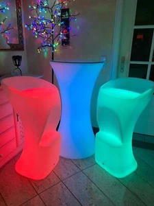 Outdoor LED Stuhl Stühle Leuchtmöbel 80cm H - Bild 1 von 6