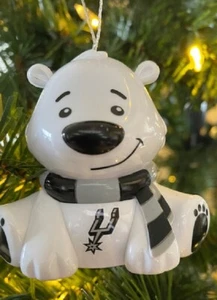 San Antonio Spurs Bear Christmas Holiday Tree Ornament FREE USA SHIPPING - Picture 1 of 3