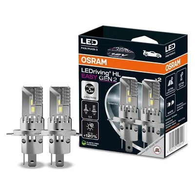 Osram Ledriving Easy Gen2 Fari Led H4 H19 Bianca P&P Auto - Immagine 1 di 3