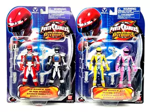 Set Figurine Power Rangers Operazione Overdrive Ranger Rosso e Nero/Rosa e Giallo - Foto 1 di 5