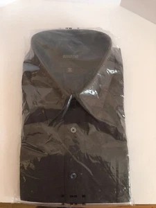 Menswear Alexander Lloyd  Big 20 34/35 60/40 Cotton/Poly Long Sleeve Brown Shirt - Picture 1 of 7