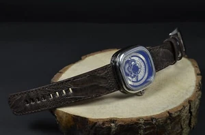 CORREA RELOJ 28/24 MM APTA SEVEN FRIDAY GENUINA PATA AVESTRUZ MA STRAP MARRON I - Imagen 1 de 12