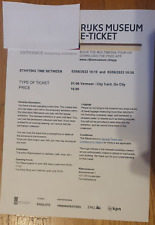 1 city pass eTicket VERMEER Exhibition RIJKSMUSEUM Amsterdam JUNE 3 , 2023
