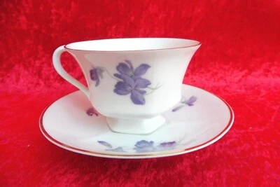 Hermosa taza antigua con platillo, taza coleccionable, Hutschenreuther Hohenberg Foto 1 de 4