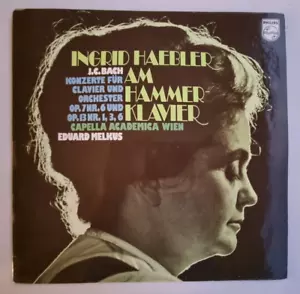Ingrid Haebler At The Fortepiano Bach Con. Op. 7 Netherlands Philips 1970 LP - Imagen 1 de 3