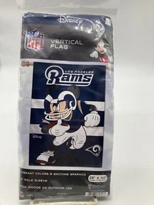 Los Angeles Rams Mickey Mouse NFL Vertical Banner 28" x 40" Flag NEW Wincraft - Picture 1 of 1