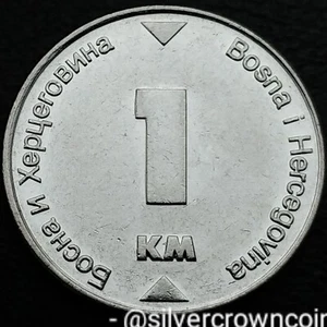 Bosnia & Herzegovina 1 KM Konvertible Marka 2006. KM#118. One Dollar coin 1 Mark - Picture 1 of 7
