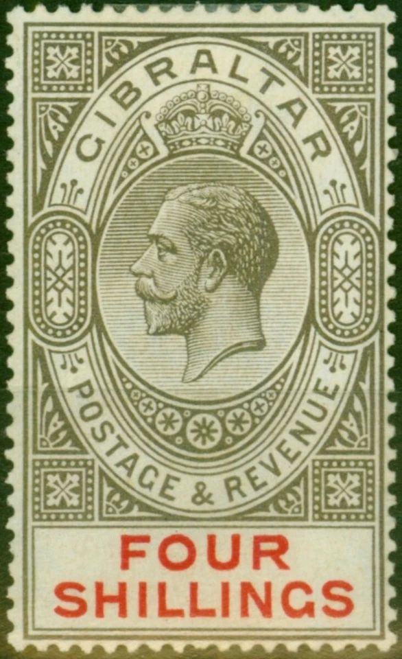 Gibraltar 1924 4s Black & Carmine SG100 Fine & Fresh MM - Image 1 of 1