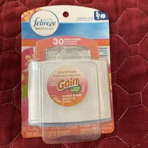 Febreze Set & Refresh Air Freshener Refill Pack Gain Scent Island Fresh - Picture 1 of 3