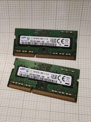 Lenovo Pair Of 4GB RAM Samsung Chip 1Rx8 PC3L SODIMM T430 DDR3 Thinkpad OEM - Image 1 of 4