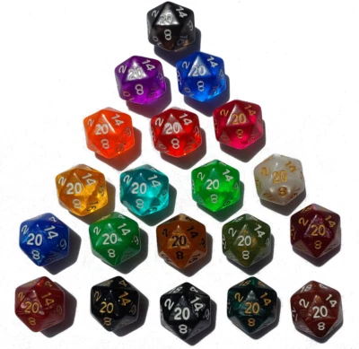 The 20/20 Dice Pack | Twenty 20-Sided Dice - Image 1 of 4