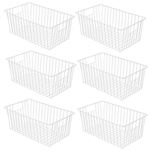 Freezer Baskets Organizer Refrigerator Metal Wire Storage Divider Household C... - Picture 1 of 6
