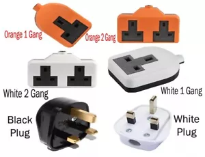 Heavy Duty Rubber Extension 13A Mains Electric High Impact Trailing Plug Socket - Picture 1 of 11