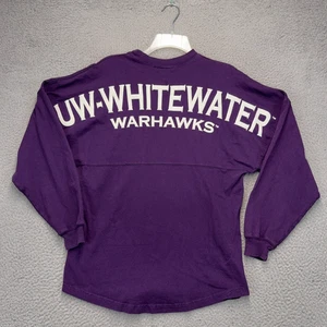 Maglia maglietta UW Whitewater Warhawks Spirt donna XS viola manica lunga girocollo - Foto 1 di 10