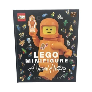 Lego: Minifigure A Visual History book with Classic Orange Spaceman figure - Picture 1 of 2