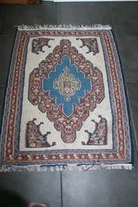Turkish Oushak Wool Area Rug, Vintage Hand Knotted 4' X 3" - Picture 1 of 4