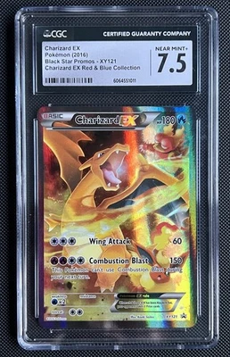 CGC 7.5 Charizard EX XY121 | XY Black Star Promo | Pokemon TCG Card - Image 1 of 2