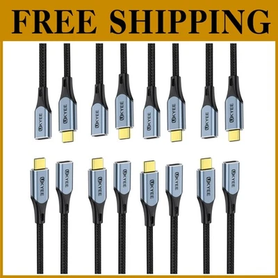 10-Pack USB C Extension Cable 3.3Ft 100W Fast Charging - Image 1 of 4