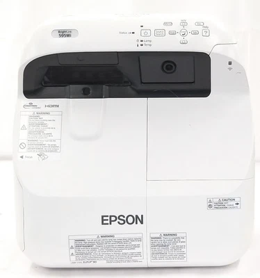 Epson BrightLink 595Wi 1080i 3LCD 3300 Lumens Projector 500-1500 Lamp Hours - Image 1 of 4