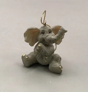 Small Baby Gray Elephant Ornament - Picture 1 of 6