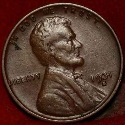 1931-S San Francisco Mint Copper Lincoln Wheat Cent - Image 1 of 2