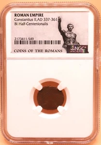 ROMAN EMPIRE Constantius II,AD 337-361 BI Half-Centenionalis - Picture 1 of 2