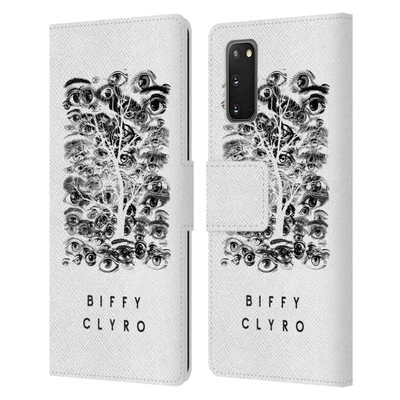 OFFICIAL BIFFY CLYRO GRAPHICS LEATHER BOOK CASE FOR SAMSUNG PHONES 1 - Image 1 of 4
