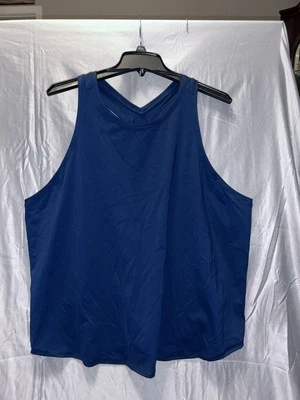 Camiseta sin mangas Old Navy Activewear Powersoft cuello redondo talla 3xl azul camuflaje Foto 1 de 4