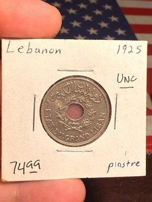 1925 Lebanon 1 Piastre - Image 1 of 2