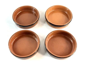 4er Set Arbresa Spanien Terrakotta Auflaufförmchen Tapas Schalen kleine Tonschalen 4 3/4" - Bild 1 von 9