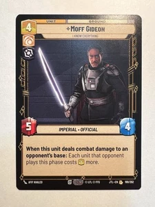 Moff Gideon - JTL 188 NM - Star Wars Unlimited - I Know Everything (Rare) - Bild 1 von 2