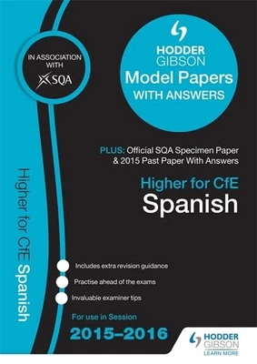 Higher Spanish 2015/16 SQA Specimen, Past and Hod... by SQA Paperback / softback - Image 1 of 2
