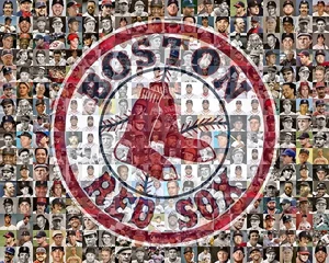 Boston Red Sox Foto Mosaik - 200 Spieler MLB Wandbild Geschenk für Baseball Fans - Bild 1 von 11