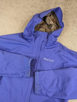 Marmot Jacket Womens S Purple Gore Tex Minimalist Rain Jacket Zip Hooded Shell - Image 1 of 4