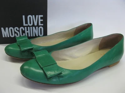 MOSCHINO (Made in Italy) leather ballerina flats size 39 (foot 25 cm) fit UK 6 - Image 1 of 4