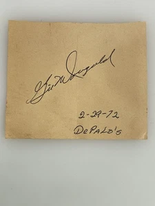 Autografo Gil McDougald Cut, firmato circa 1972 New York Yankees Baseball - Foto 1 di 4