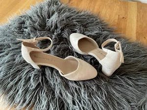 Tamaris Pumps beige Riemchen Absatz Elegant Buisness Büro neuwertig NP 79€ - Bild 1 von 3