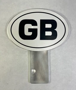UK country code GB Badge Emblem, aluminum backing, new condition - Bild 1 von 6