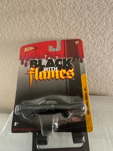 Johnny Lightning Black with Flames 1969 Chevy Impala SS BlackE24. - Picture 1 of 1