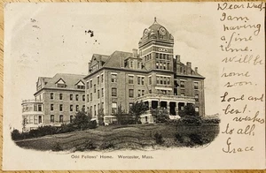 WORCESTER, MASS. C.1906 PC.(A20)~ANSICHT VON ODD FELLOWS’ HOME - Bild 1 von 2