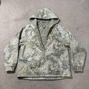 Cabela's Wooltimate WindShear Hooded Camo Pullover Outfitter Zonz Western Large - Picture 1 of 7