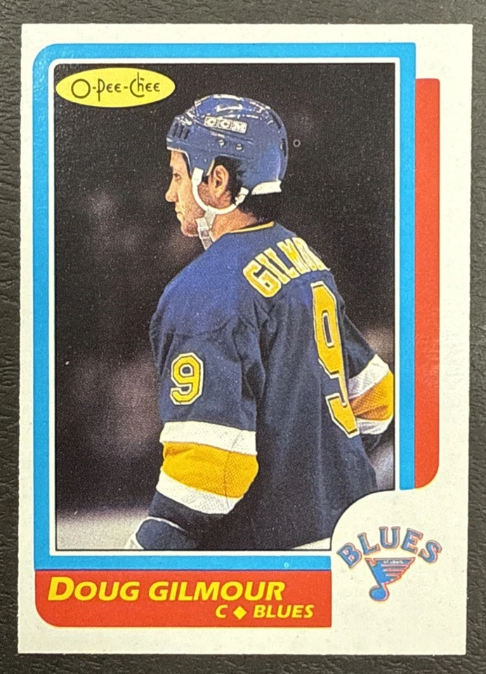1986-87 O-Pee-Chee OPC Hockey - #93 Doug Gilmour - St Louis Blues - Image 1 of 2