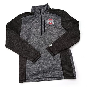 Ohio State Buckeyes OSU grau Damen Medium M 1/4 Reißverschluss leichter Fleecepullover - Bild 1 von 7