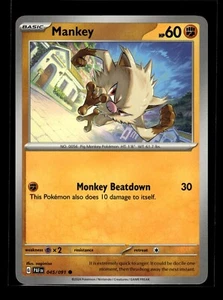 MANKEY Paldean Fates #45 PAF(NM+)(PKM) - Picture 1 of 1